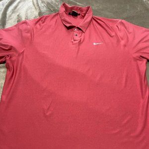 Tiger Woods Collection Men's Polo Golf Shirt Red XXL 2XL